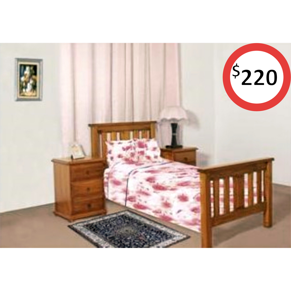 Charlton Single Bed with Matching End - 2 Colors Available