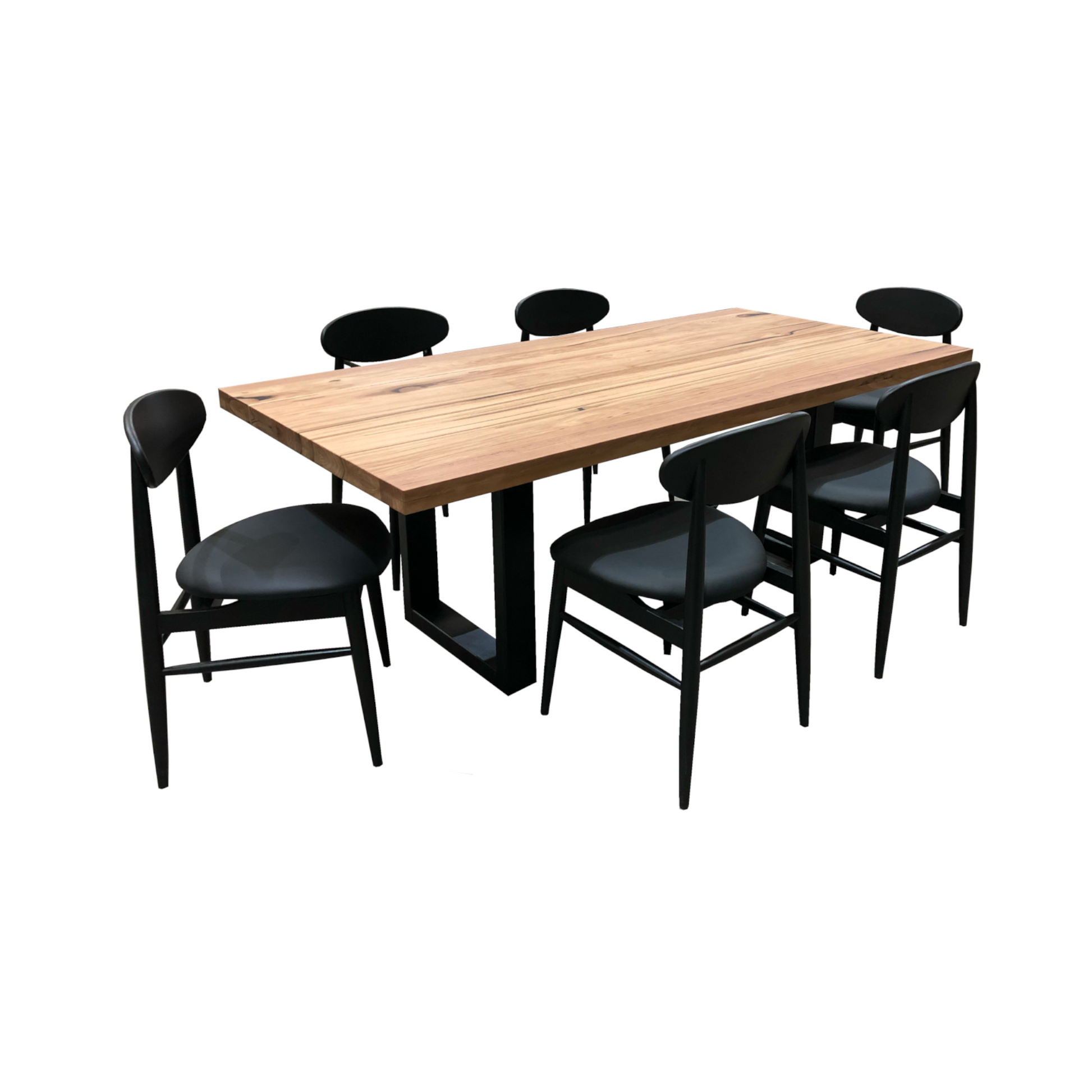 Osaka Dining Table - Solid Messmate Timber