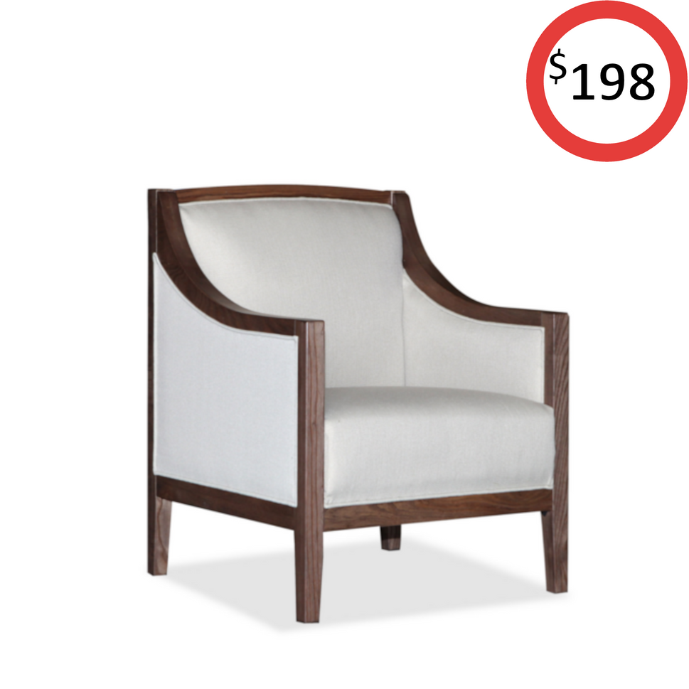 Zenith Chair Cream Fabric Display Model