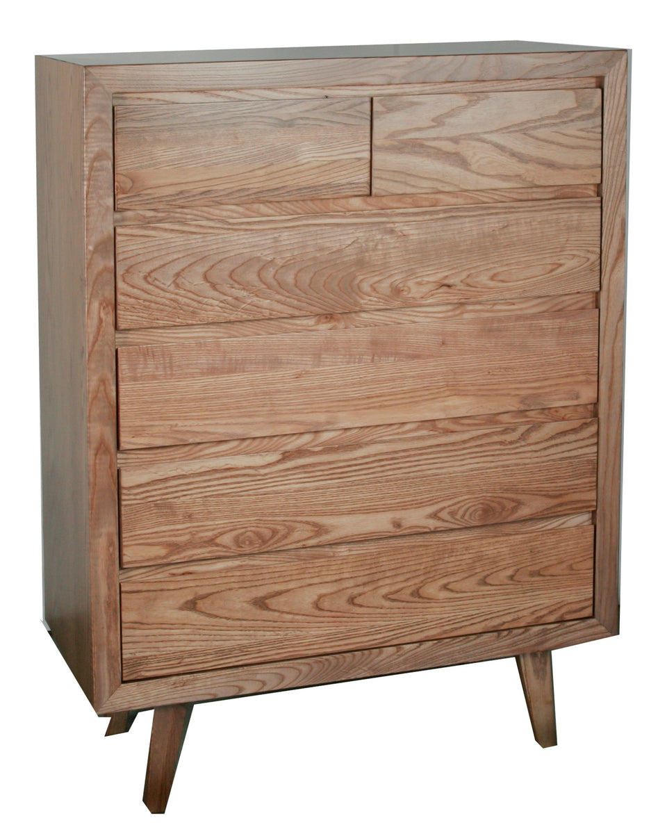 6 Drawer Tallboy Hardwood Bedroom Furniture Thomastown Urban Style Living