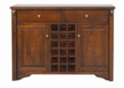 Pinnacle 2 Door Buffet with Wine Rack