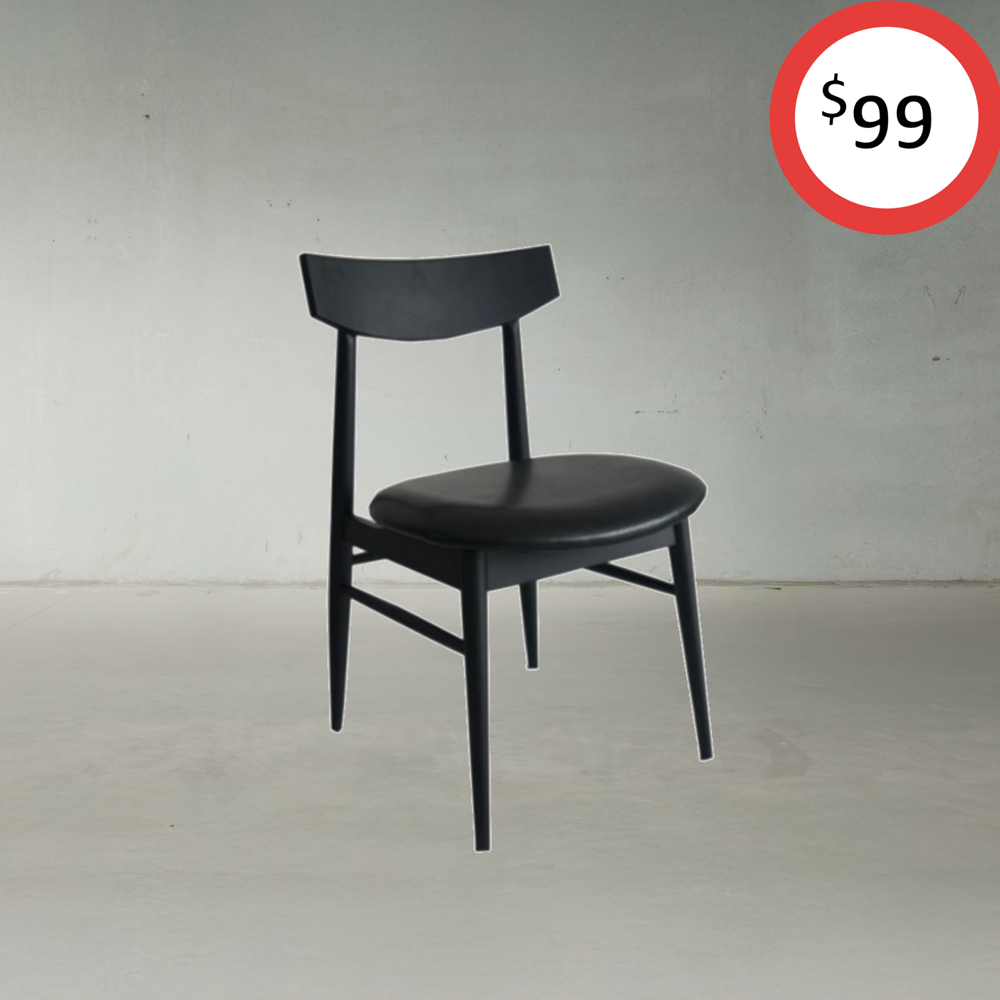 Bergen Dining Chair Black American Oak – Imported