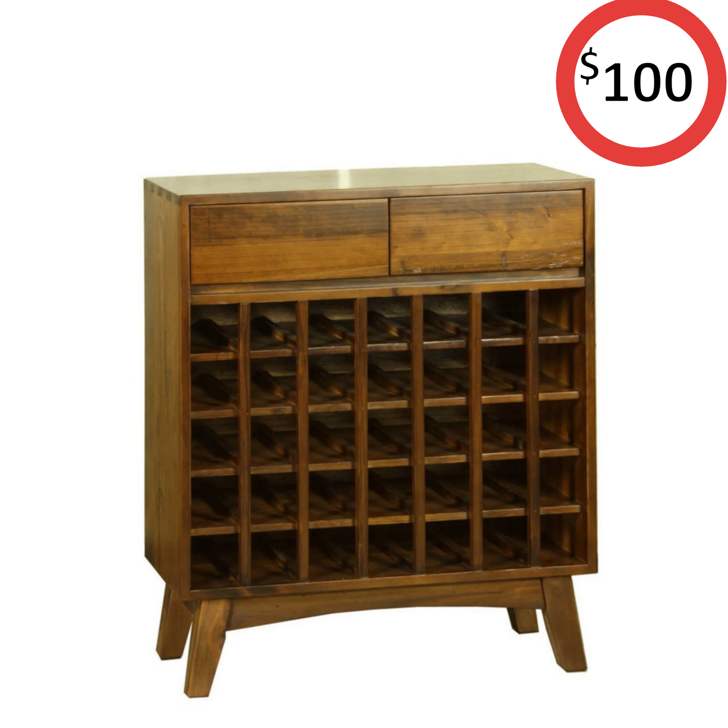 Eureka 2 Drawer Wine Rack