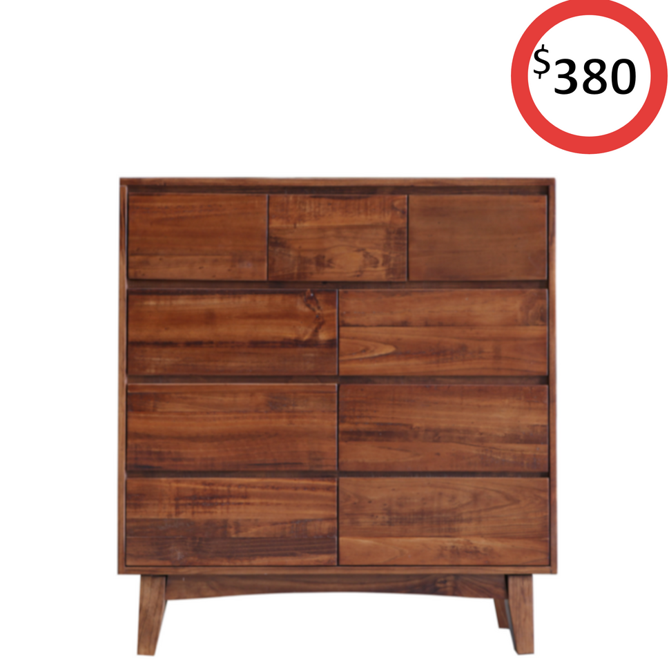 Eureka 9 Drawer Tallboy