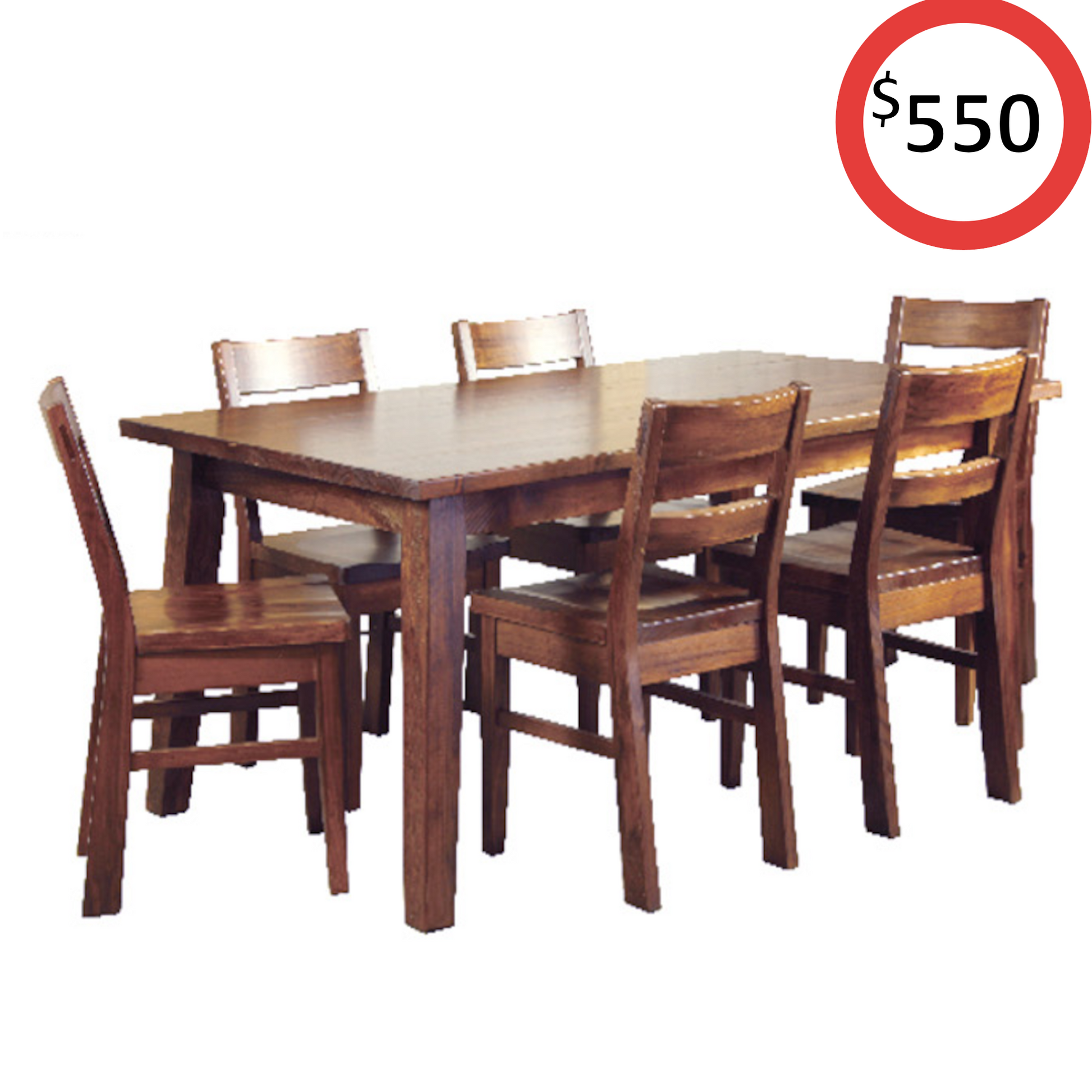 Eureka 7 Pieces Dining Setting - Display Model