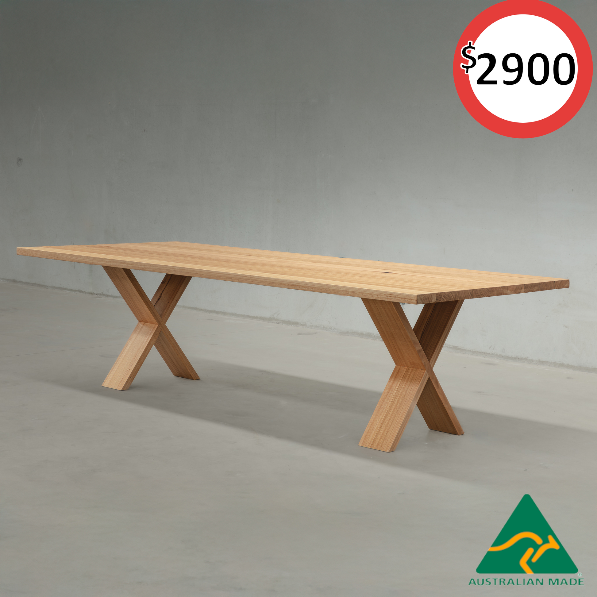 Halo Dining Table 2800x1200x42 Messmate