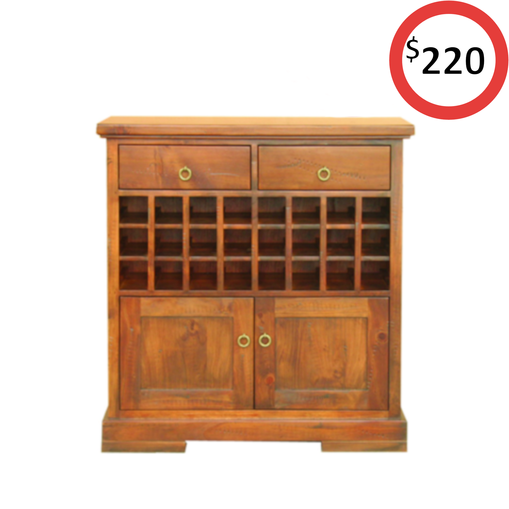 Kakadu 2 Door Buffet with Wine Rack