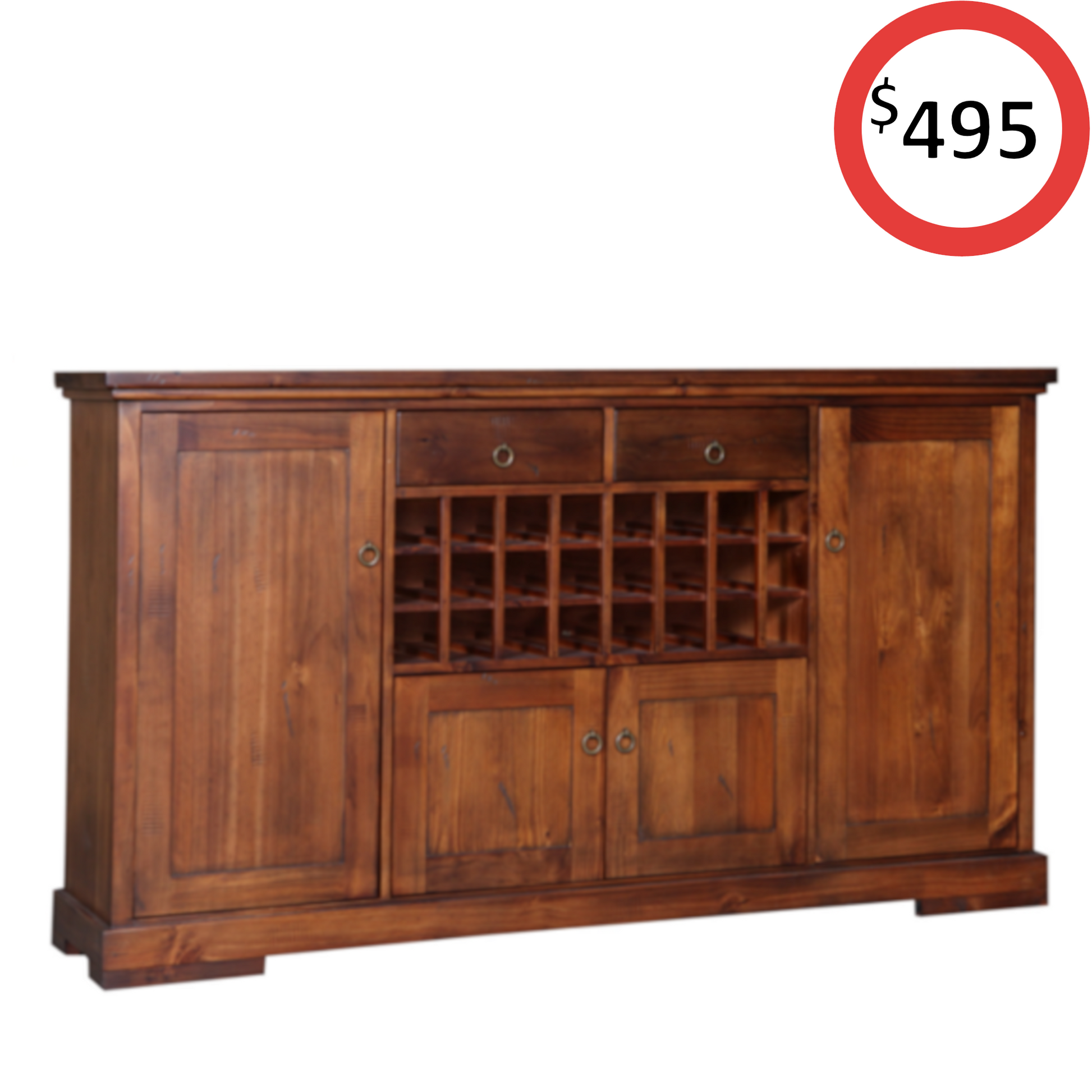 Kakadu 4 Door Buffet with Wine Rack