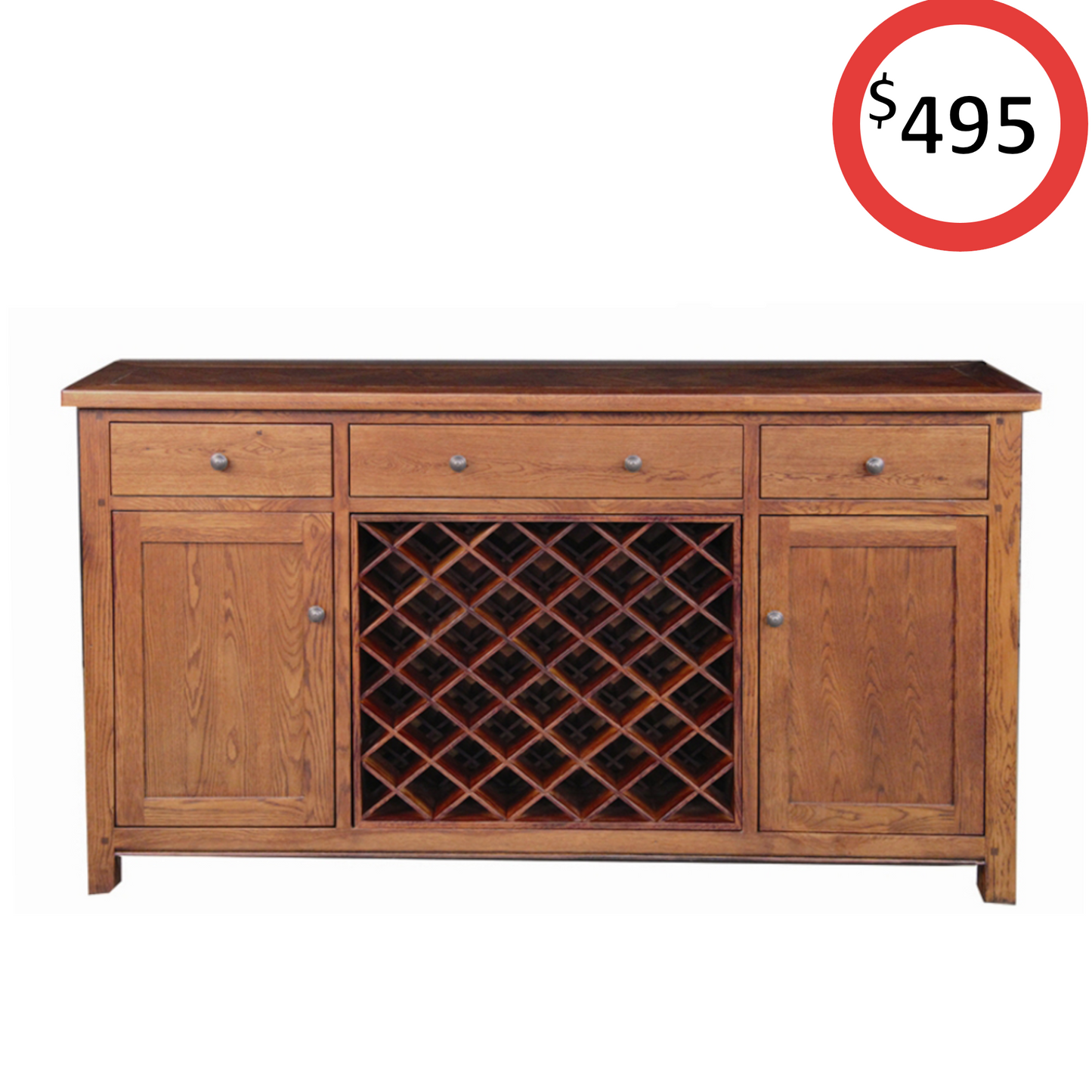 Paramount Large Buffet with Wine Rack