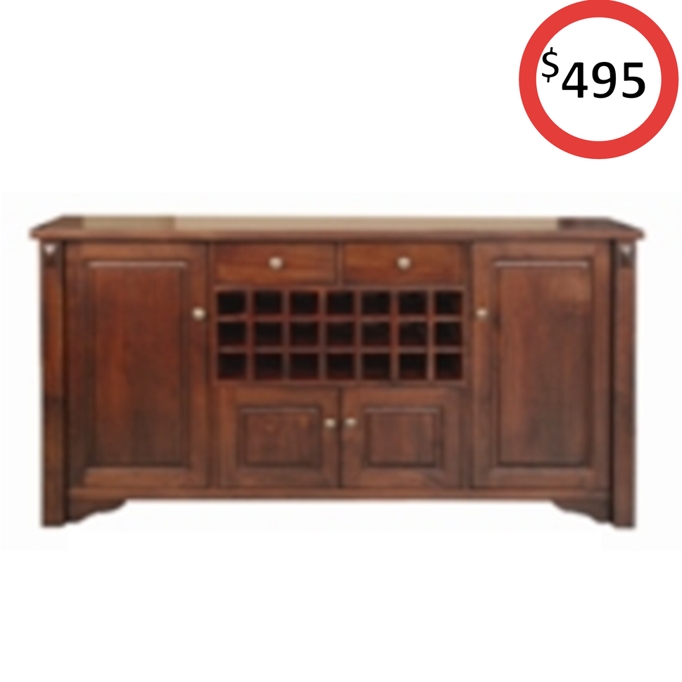 Pinnacle Large Buffet with Wine Rack - Display Model