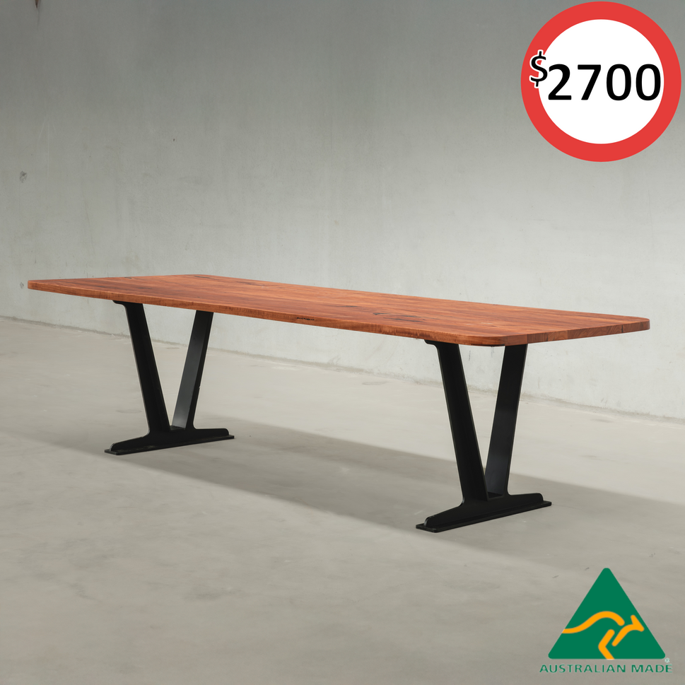 Red Gum Dining Table 2700x1100x32 Red Gum