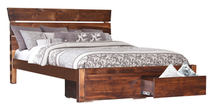 Cape King Bed with 2 storage drawers