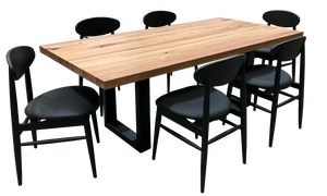 Osaka Dining Table - Solid Messmate Timber