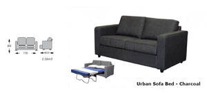Urban Sofa Bed - Charcoal