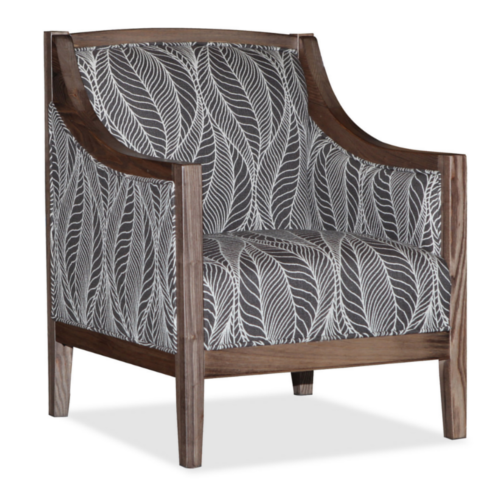Zenith Chair - Leaf Pattern Fabric