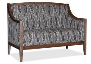 Zenith Sofa 2 Seater - Leaf Pattern Fabric